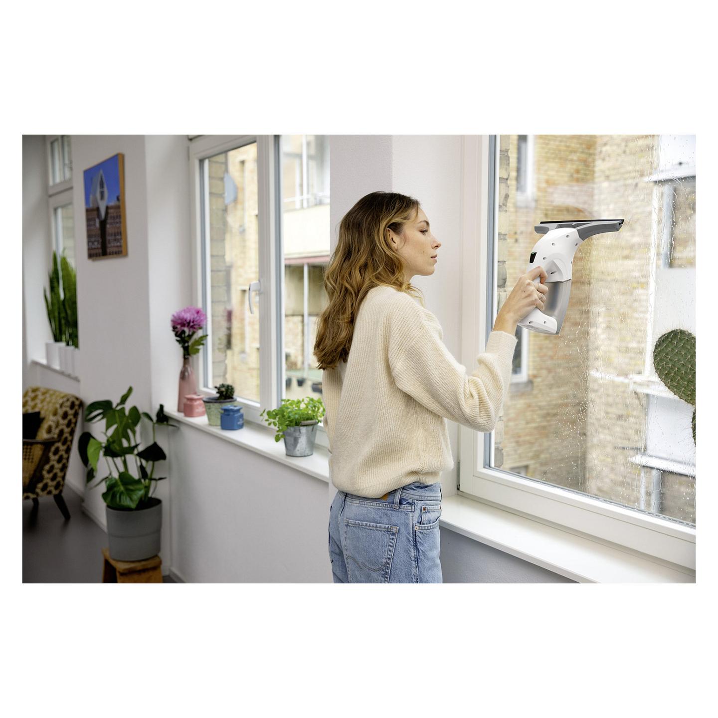Pastrues Xhamash Kärcher WV 3 Comfort Precision, 280mm, 200ml, 35min, 105m², Li-Ion, 360° - Bardhë, Zezë - 9