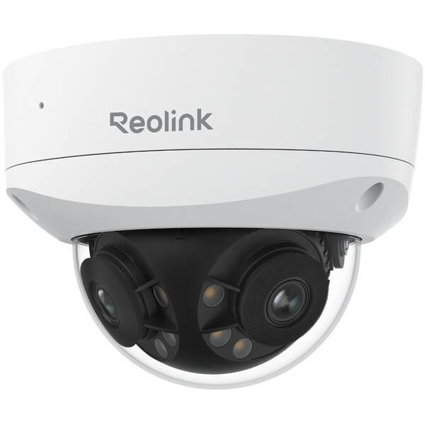 Kamerë Sigurie IP CCTV Reolink Duo Series P737, 8MP, 4K, 2.8mm, 180°, IR 30m, AI, Audio 2-Kahëshe, Sirenë, PoE, MicroSD deri 512GB, IP67, IK10 - Bardhë