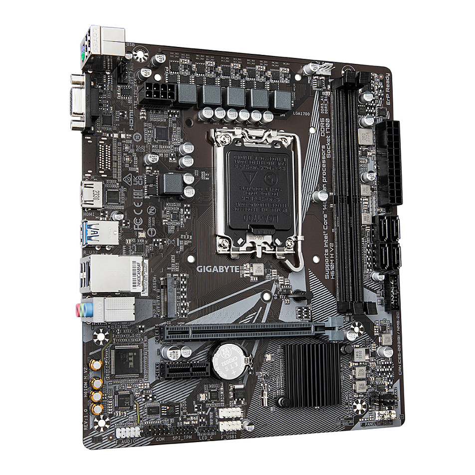Pllakë Amë MB Intel GA-H610M H V2 / LGA 1700 / DDR5 / HDMI+VGA - 3