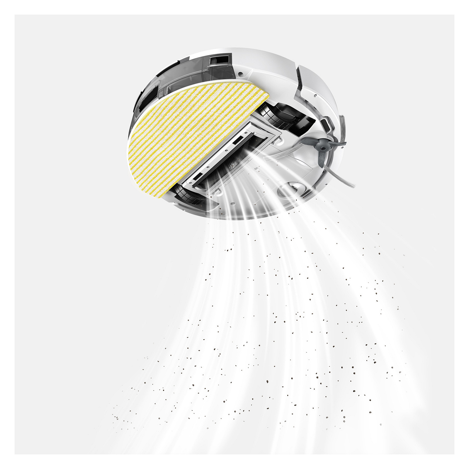 Fshesë Robotike Kärcher RCV 3 Comfort / 17.000Pa / 3200mAh / 0.3L / Wi-Fi / App Control / Mop – Bardhë - 4