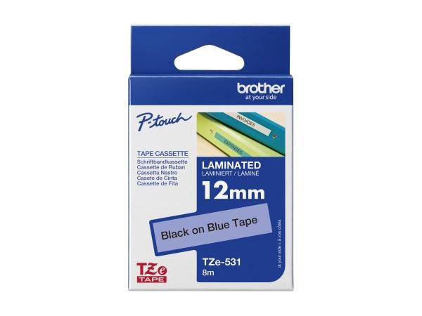 Shirit për Printer 3D Brother Colour Ribbon TZE-531 / TZE531 - Zezë mbi Blu - 1