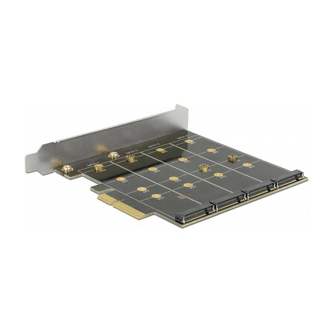 Kartë Zgjerimi PCI Express Delock 89888 / PCIe 4.0 x4 / 4x M.2 Key B / SATA 6Gbps / RAID 0, 1, 10 - 3