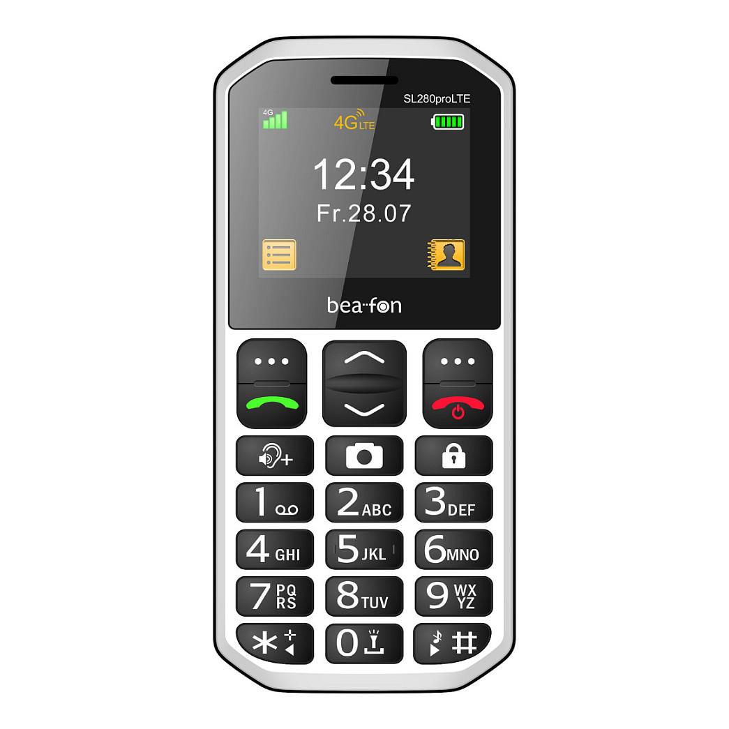 Telefon Mobil Bea-fon SL280pro LTE, 2", 4G LTE, buton SOS, kamerë, USB-C - Bardhë/Zezë - 2