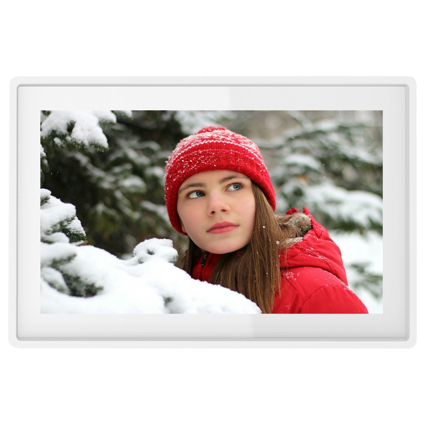 Kornizë digjitale për fotografi Denver PFF-1021, 10.1", IPS, 1280 × 800 pikselë, Wi-Fi, 16 GB, MicroSD, FRAMEO - Bardhë
