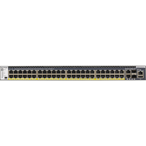 Switch NETGEAR M4300-52G-PoE+ / 48-Port Gigabit PoE+ / 2× 10G RJ45 / 2× 10G SFP+ / 480W / L3 Managed - Zezë - 1