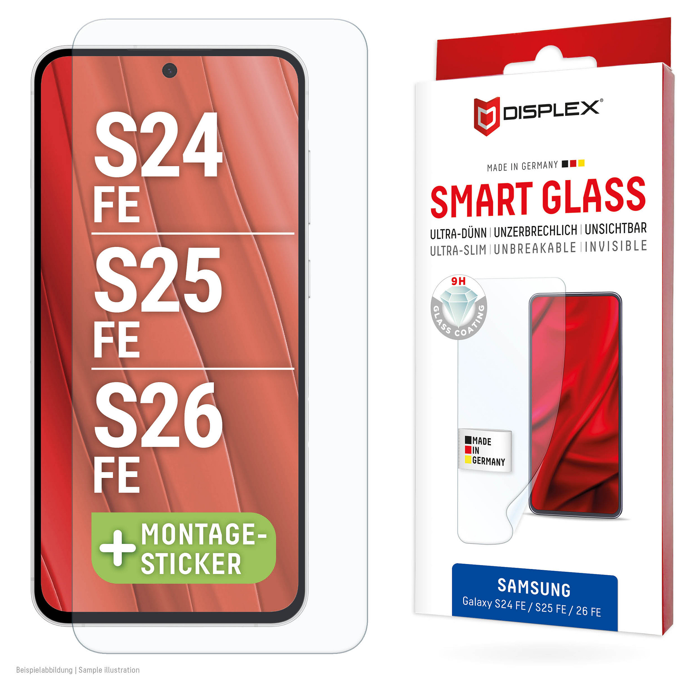 Mbrojtës Ekrani Displex Real Glass Smart 2D / Samsung Galaxy S24 FE & S25 FE - Transparente