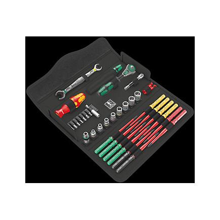 Set Veglash Wera Kraftform Kompakt W 2 Maintenance, 35 Copë, VDE, 1/4" - Zezë/Kuqe - 2