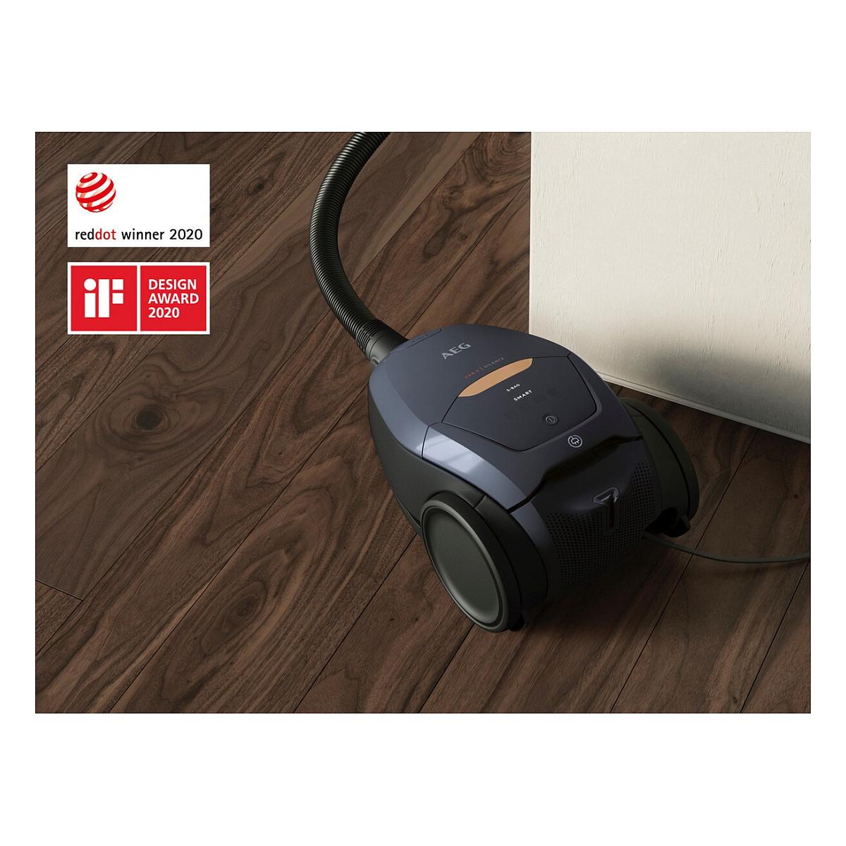 Fshesë me Vakum AEG VX82-1-5DB / 600W / 185AW / HEPA / PureSound / 57dB / 3.5L / 12m – Zezë/Blu - 13