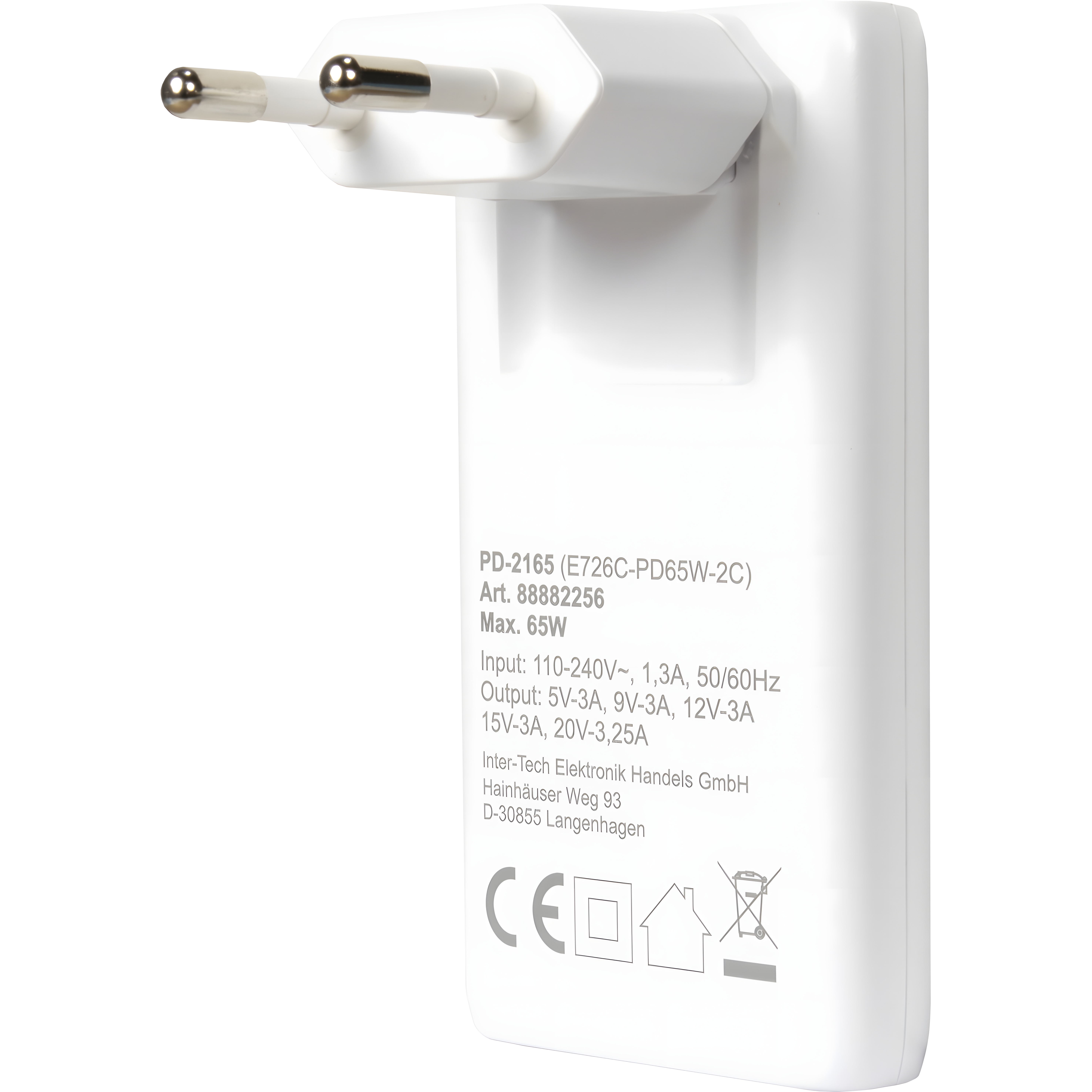 Adapter Inter-Tech PD-2165 / 65W / USB-C / Power Delivery 3.0 / PPS – Zezë - 3