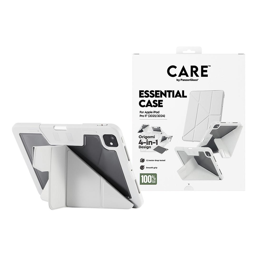 Case për Tablet PanzerGlass CARE Essential, iPad Pro 11", 2024-2025, Origami, Apple Pencil Holder, Magnetic Lock - Gri - 2