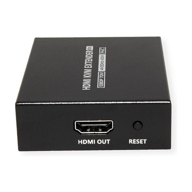 Extender KVM VALUE 14.99.3043, HDMI, 4K 30Hz, Cat.6/6A, deri në 40m në 4K dhe 70m në Full HD - Zezë - 7
