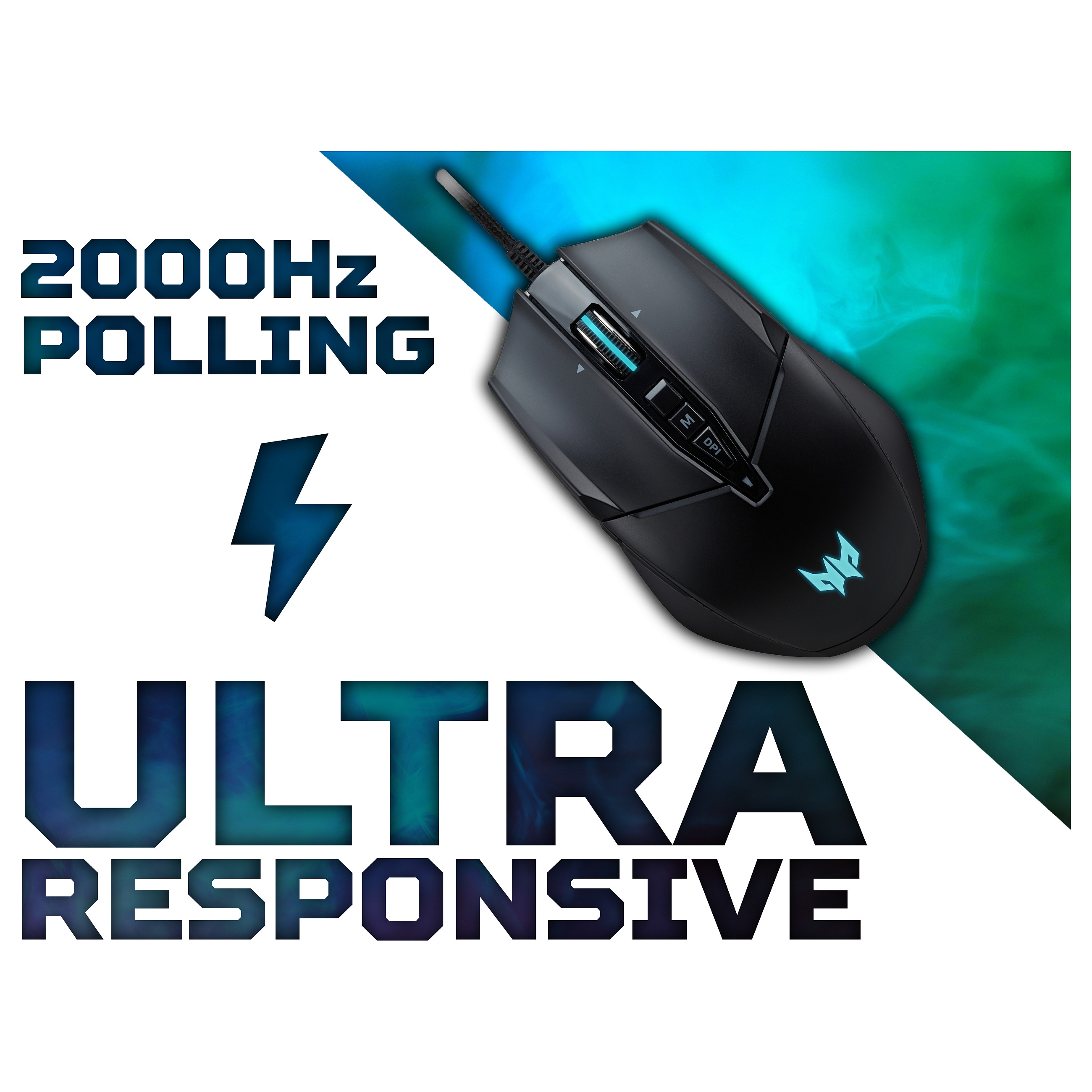 Maus Gaming Acer Predator CESTUS 335 Wired / 19.000DPI / 10 butona - Zezë - 4