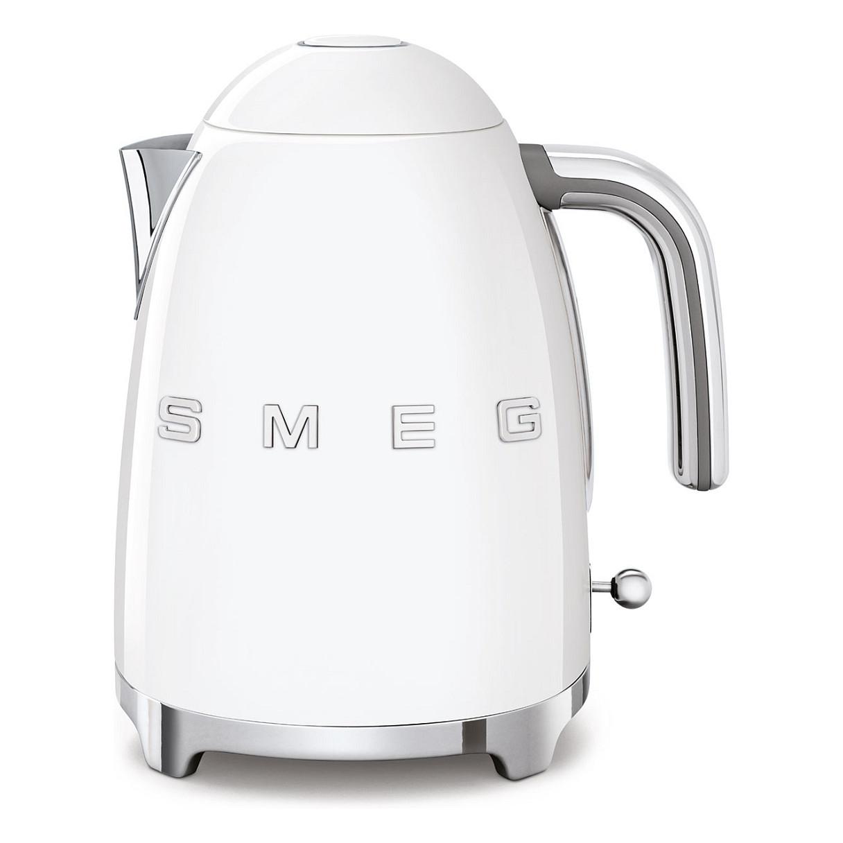 Çajnik Elektrik Smeg KLF03WHEU, 1.7L, 2400W, 360° – Bardhë