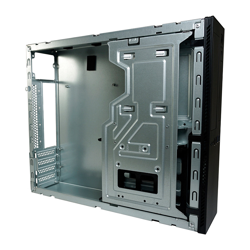 Kasë PC LC-Power LC-1406MB-TFX-ON / Micro Tower / Micro-ATX + Mini-ITX / 80mm Fan Support / 2.5"/3.5" HDD / TFX PSU - Zezë - 14