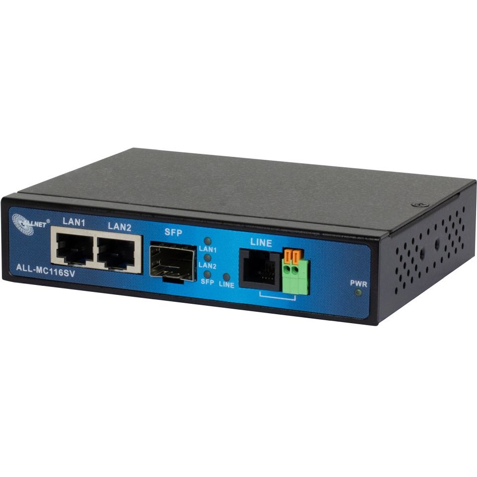 Switch ALLNET NET Z ISP Bridge Modem VDSL2 mit Vectoring/Point-to-Point Slave-Modem unmanaged ALL-MC116SV-VDSL2 - 1