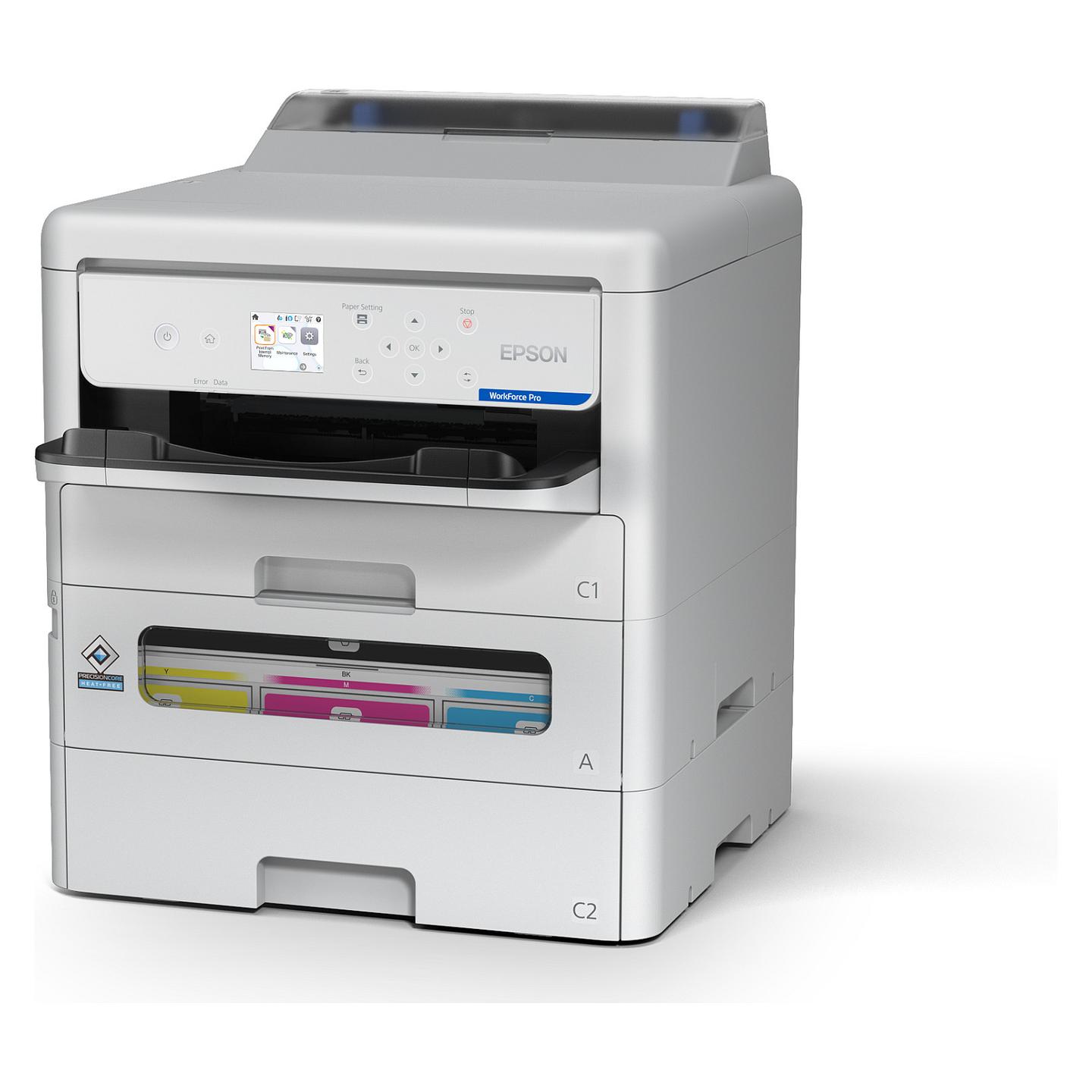 Printer Inkjet Epson WorkForce Pro EP-C800RDW, A4, 4 ngjyra, Wi-Fi, Duplex - Bardhë - 8