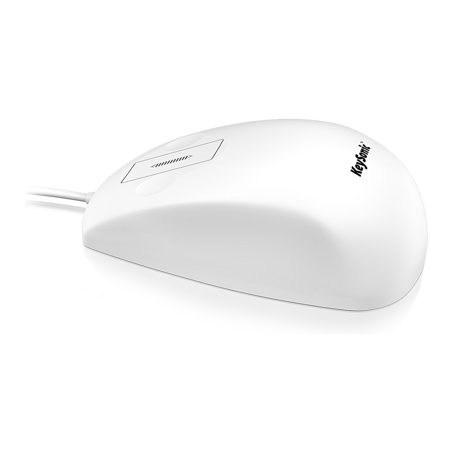 Maus me kabllo KeySonic KSM‑5030M / Silicone / Waterproof IP68 / Touch Sensor Scroll - Bardhë - 3