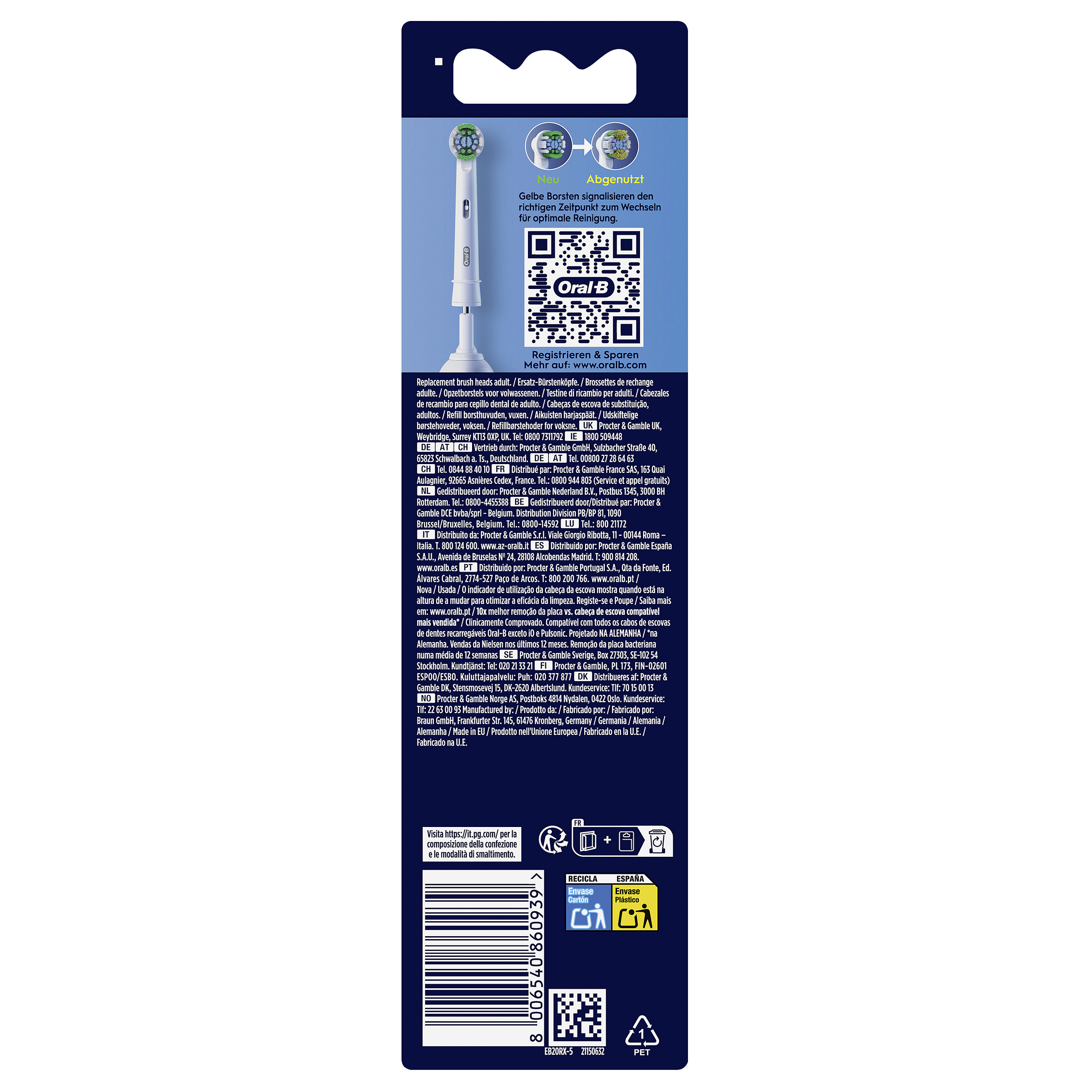 Koka furçeje rezervë Oral-B Precision Clean / Set 5 - 2