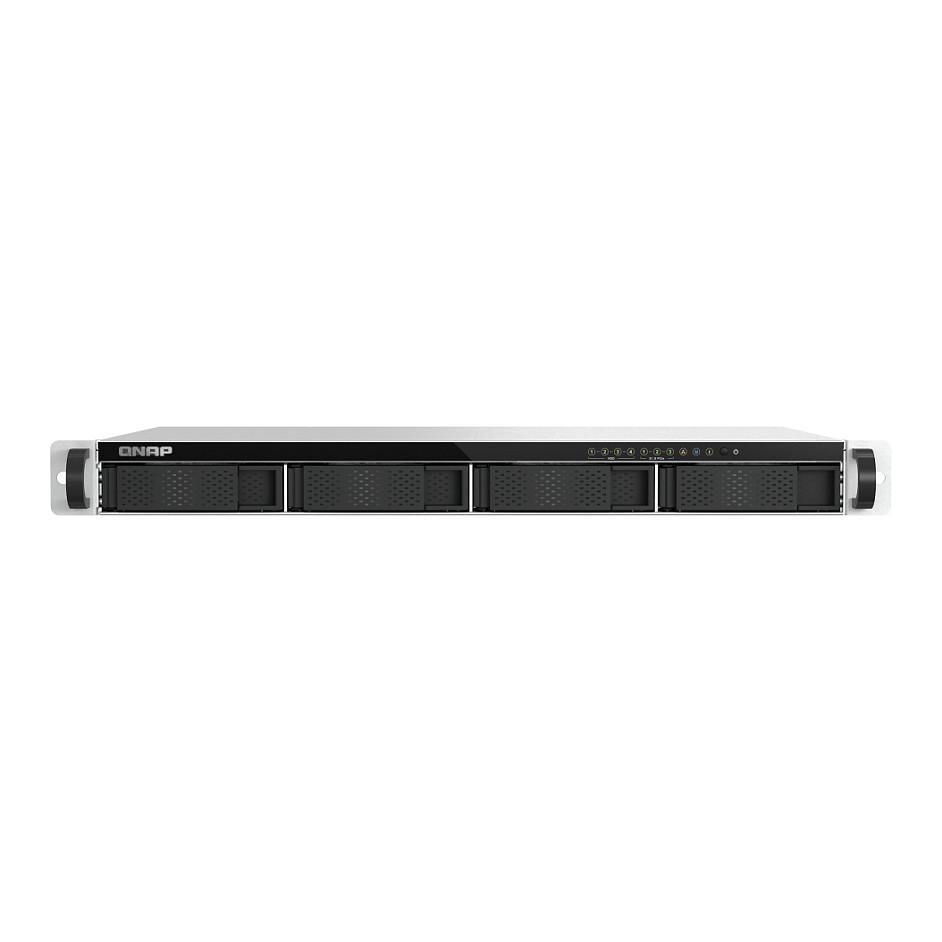 NAS QNAP TS-h765eU-8G, Atom x7405C, 8GB DDR5 ECC, 4 Bay SATA, 3 × M.2 NVMe, 2 × 2.5GbE, 1U Rackmount - Argjend