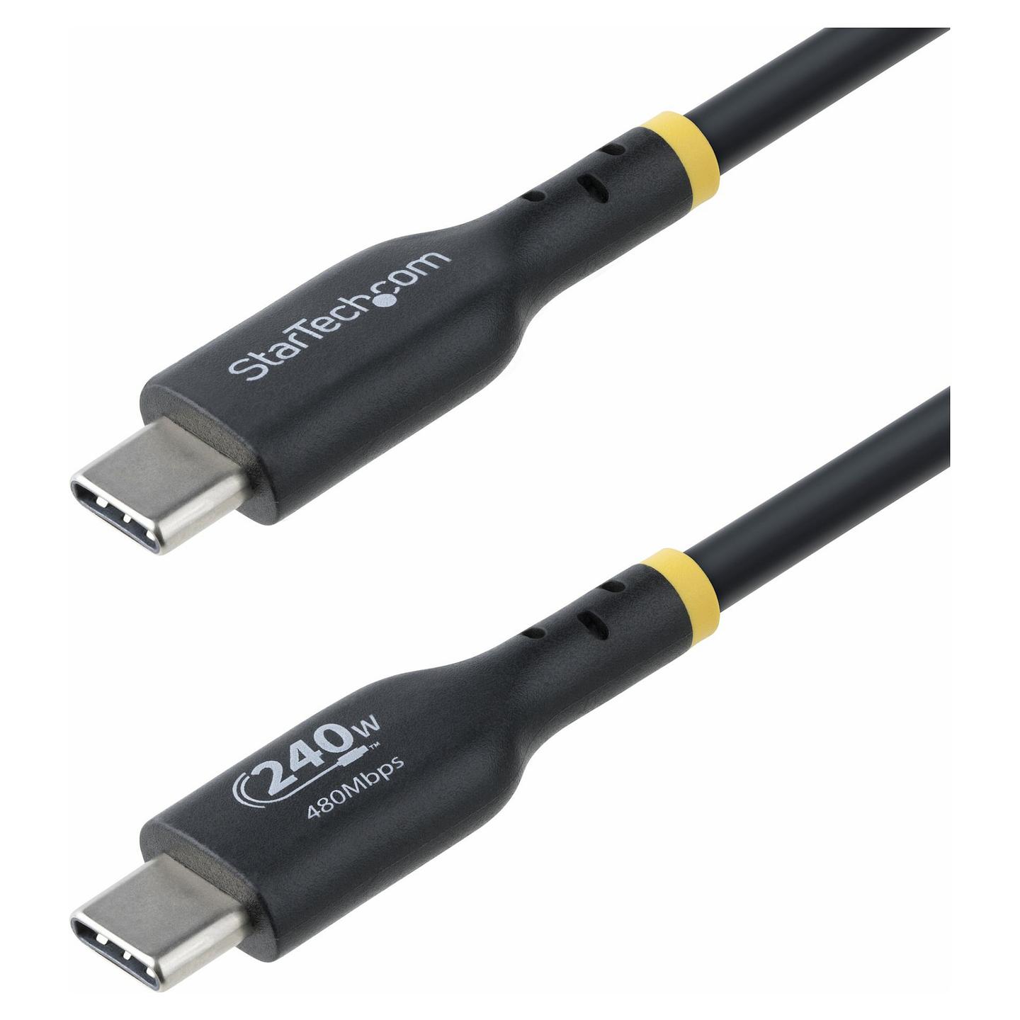 Kabllo USB StarTech.com USB2EPR3M / USB-C në USB-C / USB 2.0 / 480 Mbit/s / PD EPR 240W / 3m - Zezë