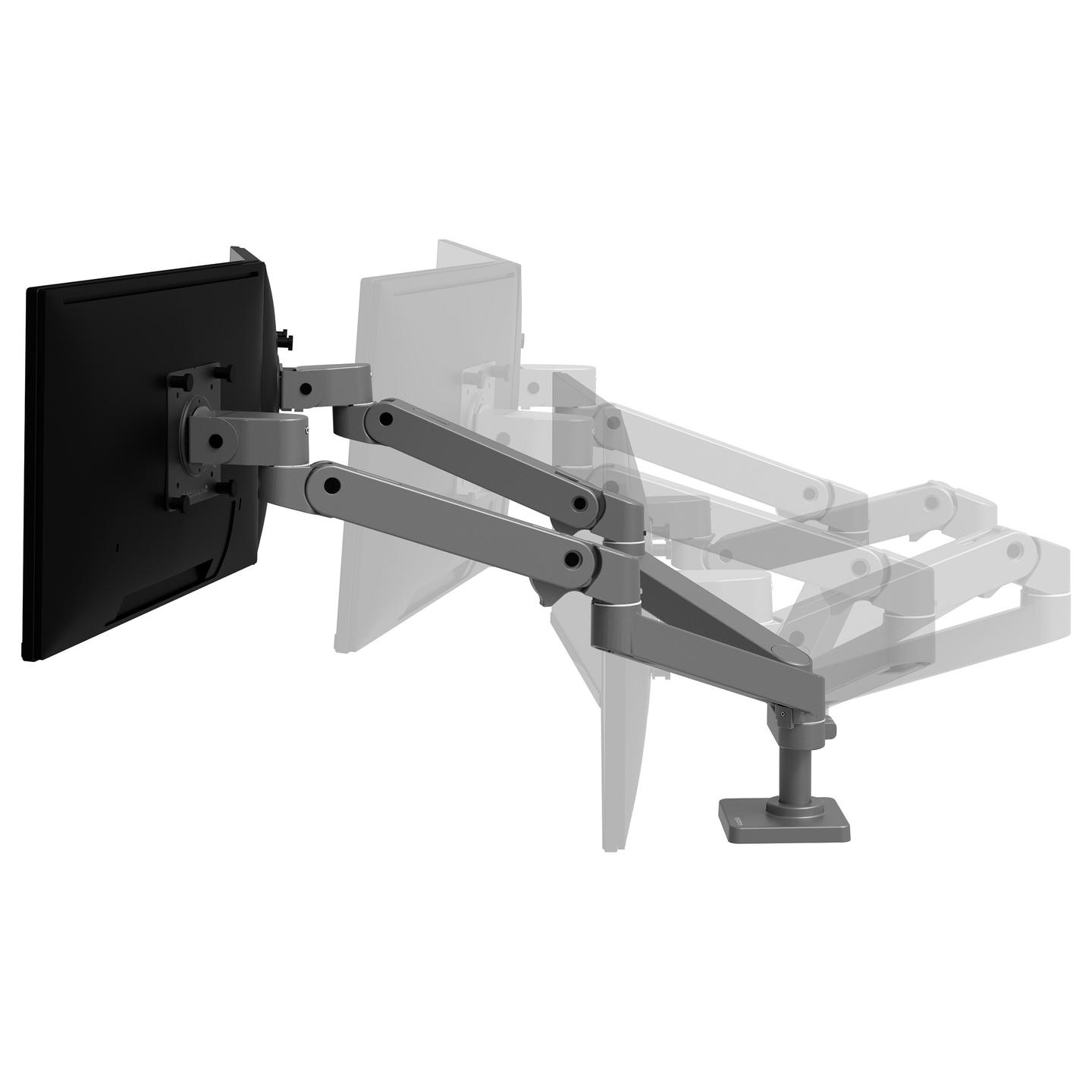 Mbajtëse për Monitor Ergotron LX Pro 45-686-293, 2 Monitorë, deri 27", 20kg, VESA 100x100mm - Gri e Errët, Zezë - 6