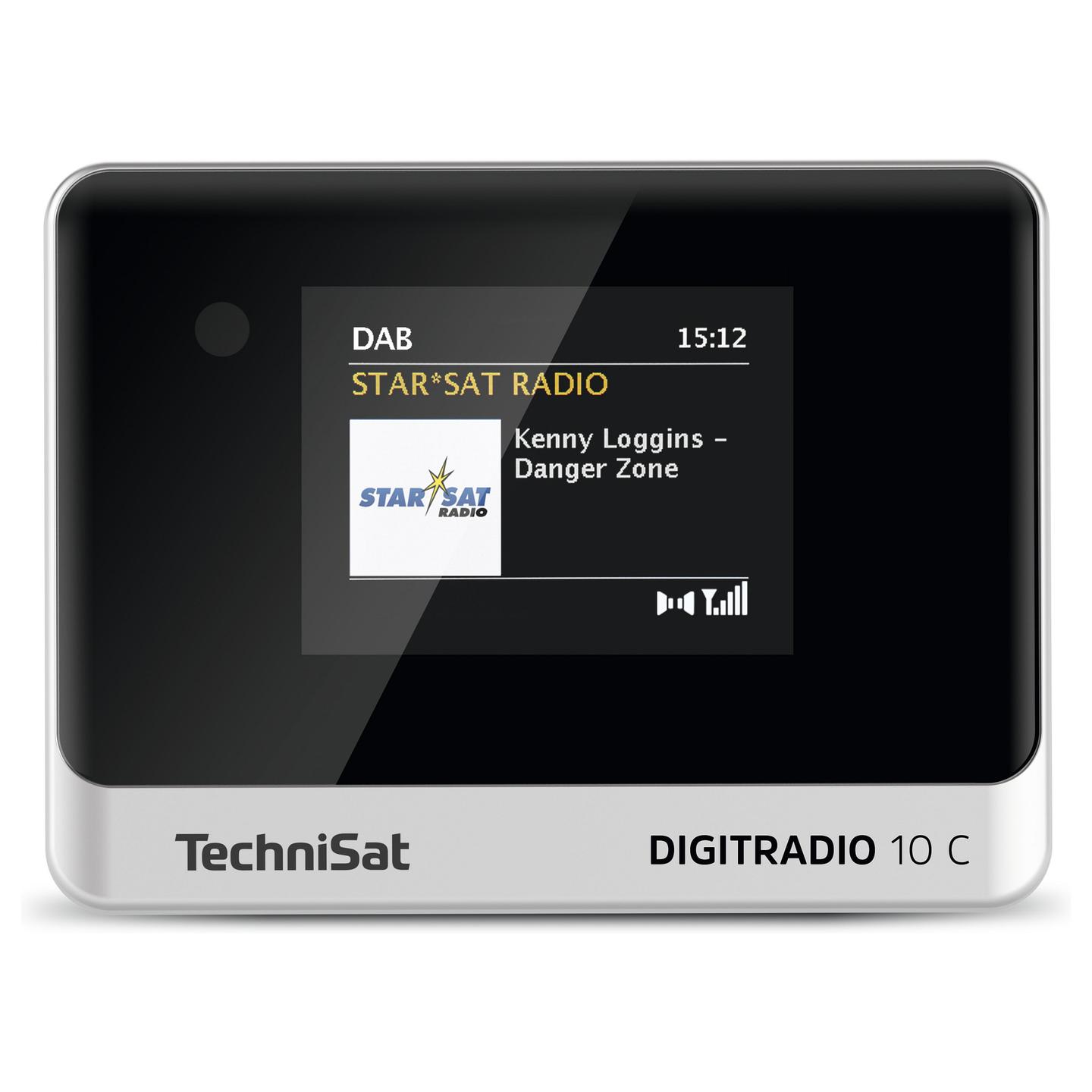 Radio TechniSat DIGITRADIO 10 C, DAB+, FM/RDS, Bluetooth, Ekran me Ngjyra, RCA - Zezë/Argjend