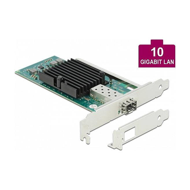 Kartë e Rrjetit PCI Express Delock 90479 / PCIe 2.0 x8 / 1x SFP+ 10GbE / Intel 82599EN / 10Gbps / VLAN / PXE - Zezë - 3