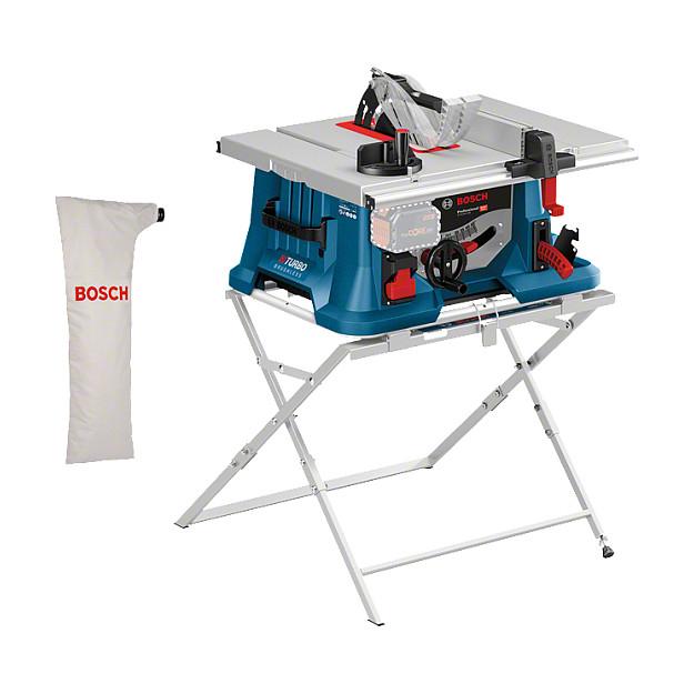 Sharrë Tavoline me Bateri Bosch GTS 18V-216 Professional, 18V, Brushless, 216mm, 4500rpm, 70mm - Blu/Zezë