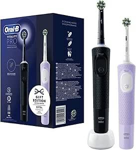 Furçë dhëmbësh elektrike Oral-B Vitality Pro D103 Duo / 2 copë - Zezë/Vjollcë - 1