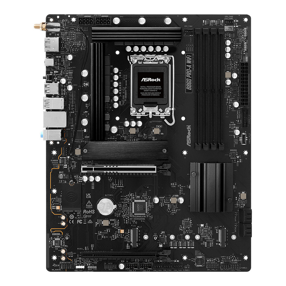 Pllakë Amë ASRock / B860 Pro-A WiFi / 1851 / ATX / HDMI-DP / DDR5 - 2