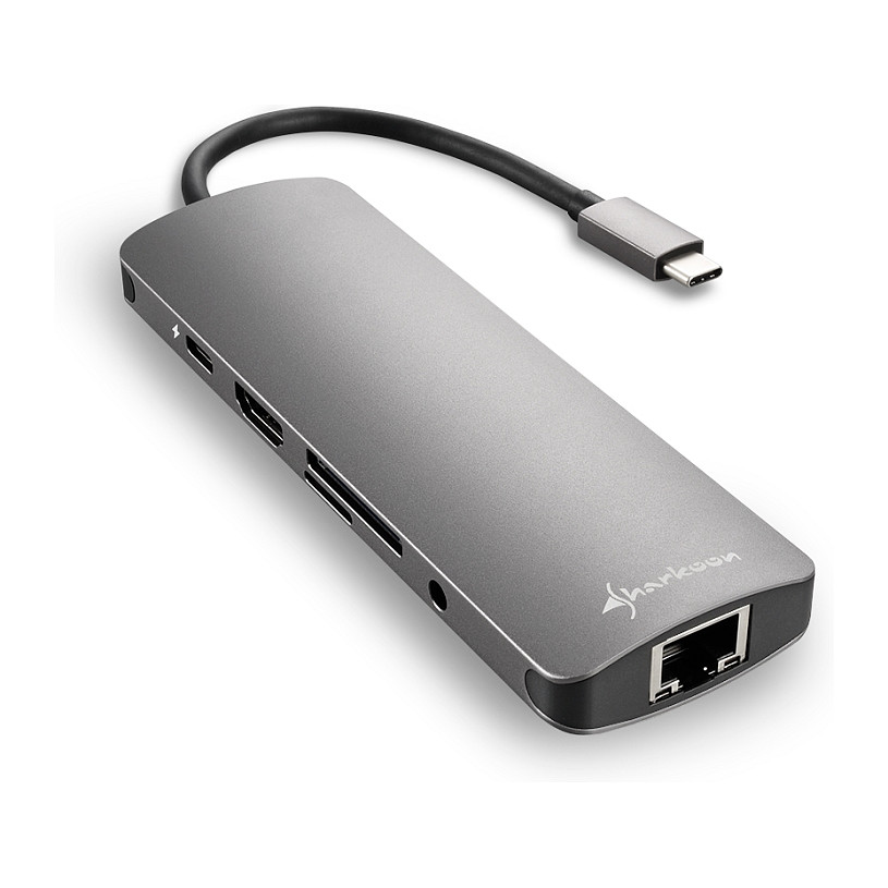 Sharkoon Adapter USB 3.0 Type‑C Combo - Gri - 1