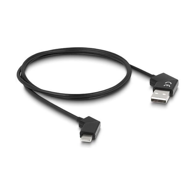 Kabllo USB DeLOCK 80769 / USB-A në USB-C / 1.2m / USB 2.0 / 60W / 3A / 480 Mbps / Konektorë rrotullues 110° - Zezë - 1