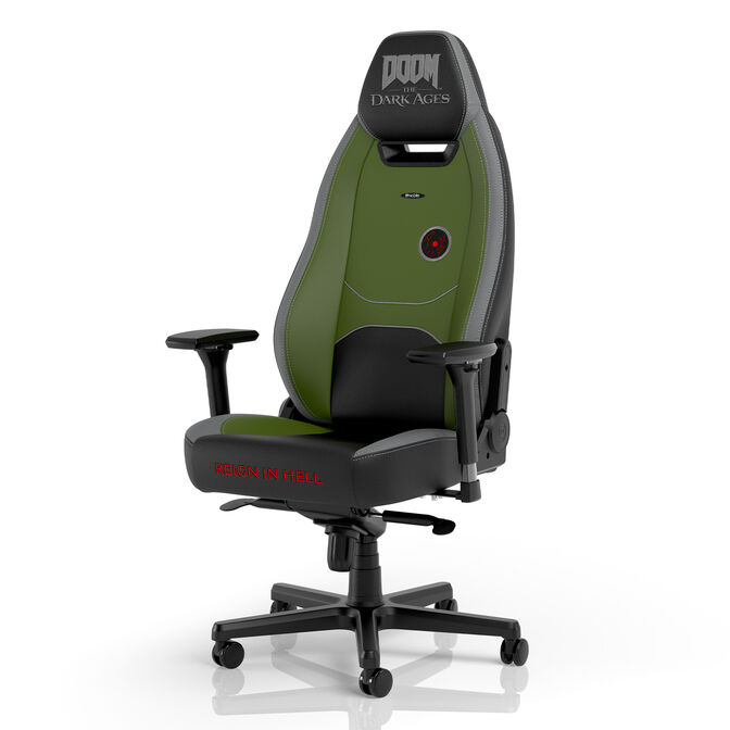 Karrige Gaming noblechairs LEGEND DOOM The Dark Ages Edition / 4D Armrests / 90–125° / 11° Tilt / 150kg – Gjelbër/Gri e Errët - 5