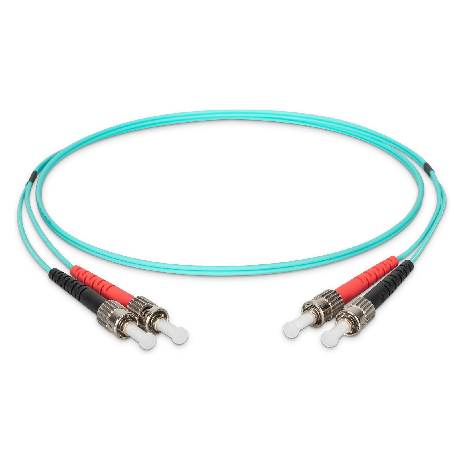 Kabllo Fiber Optike DIGITUS DK-2511-01/3 / OM3 / Multimode / ST-ST / Duplex / 1m - Aqua - 2