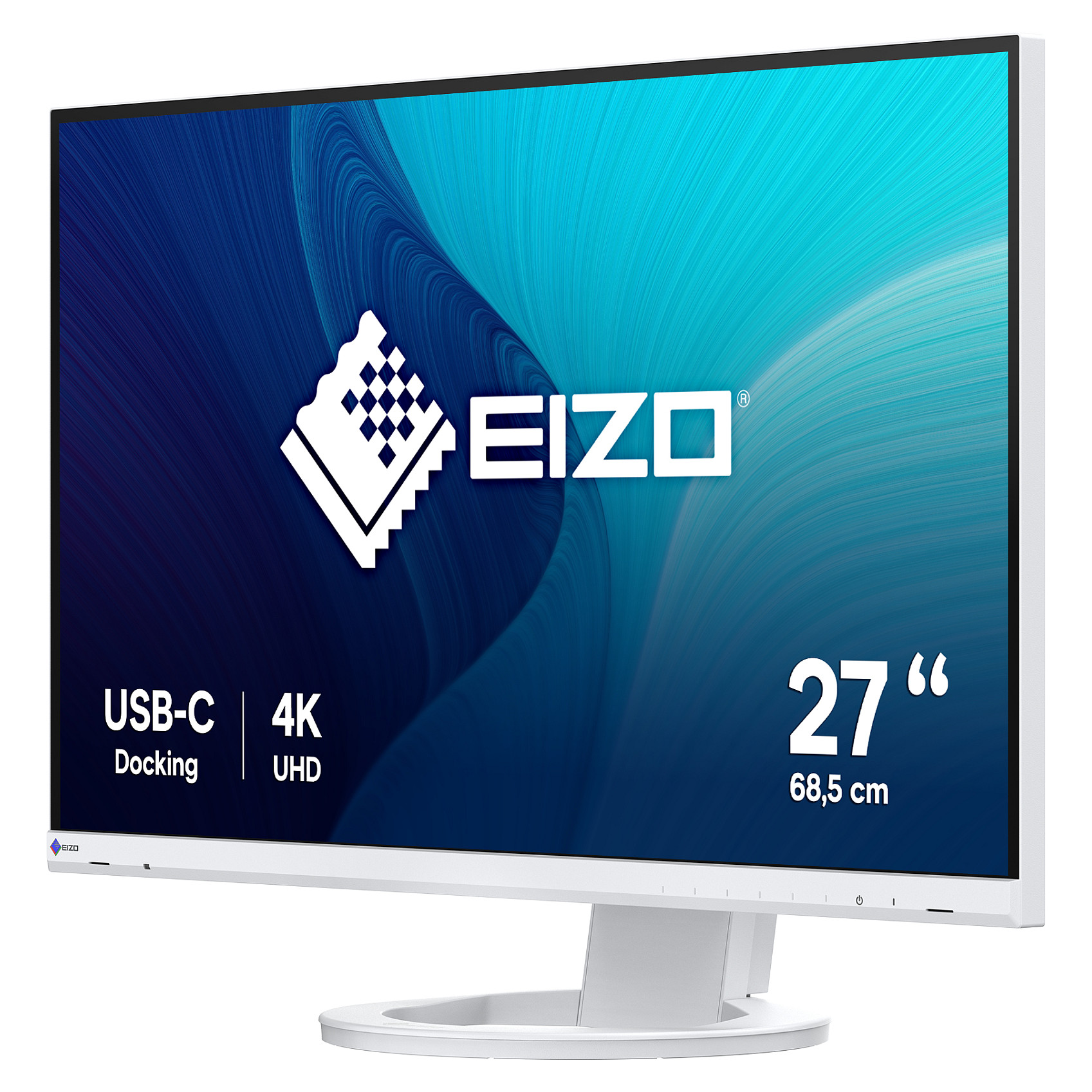 Monitor EV2740S-WT / 27" / 4K Ultra HD IPS / LCD / 60 Hz / 6 ms / HDMI+USB+DP+HDCP - Bardhë - 2