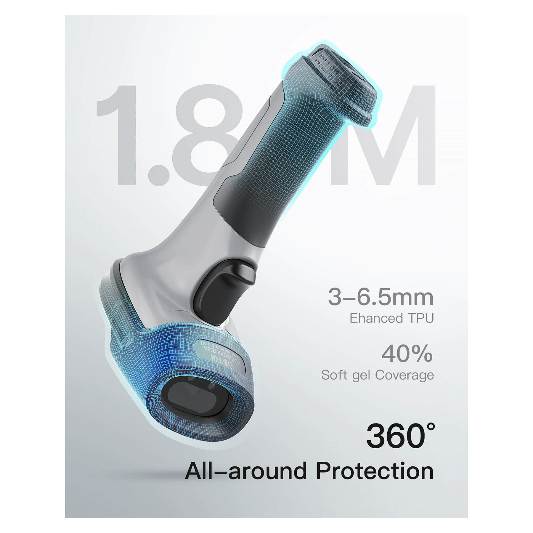 Skaner Inateck BCST-70 Barcode - Gri/Zezë - 4