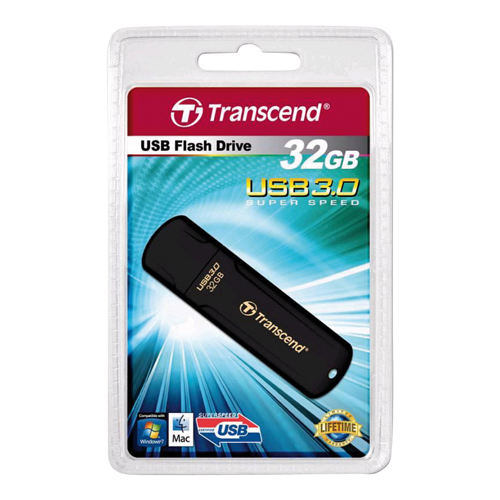 USB Flash Drive STICK 32GB USB 3.0 Transcend JetFlash 700 - e zezë - 6