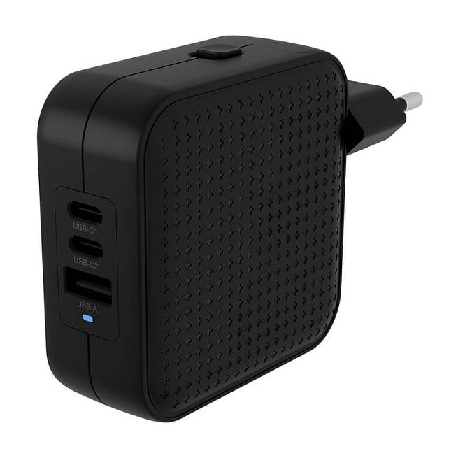 Karikues USB-C Targus HYPER HJ1003BKWWGL, 70W, 2x USB-C, 1x USB-A, GaN, Power Delivery 3.0, PPS - Zezë - 2