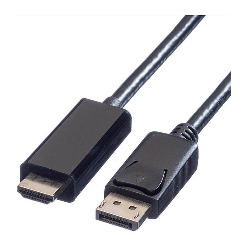 Kabllo DisplayPort VALUE 11.99.5785 / DisplayPort 1.2 në HDMI / 1m / 4K 60Hz - Zezë - 1