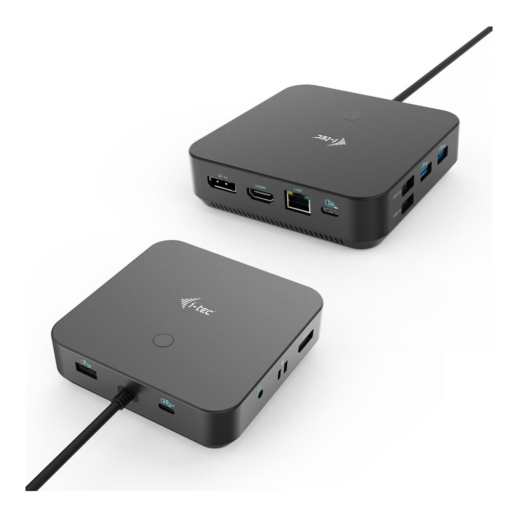 Docking Station I-TEC USB-C / HDMI + 2x DisplayPort / PD / LAN / USB - Metalik - 2