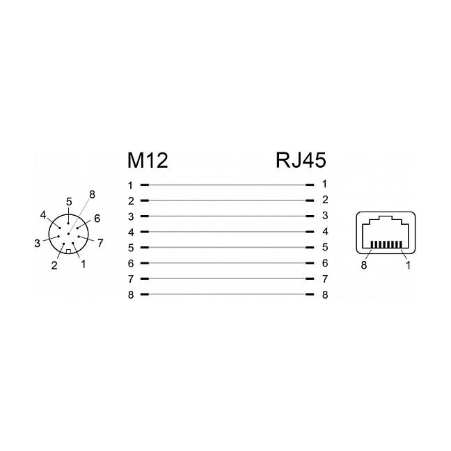 Adapter për Rrjet DeLOCK 66314, M12 A-koduar 8-pin Femër në RJ45 Femër, Cat.6A, 90° - Zezë - 3