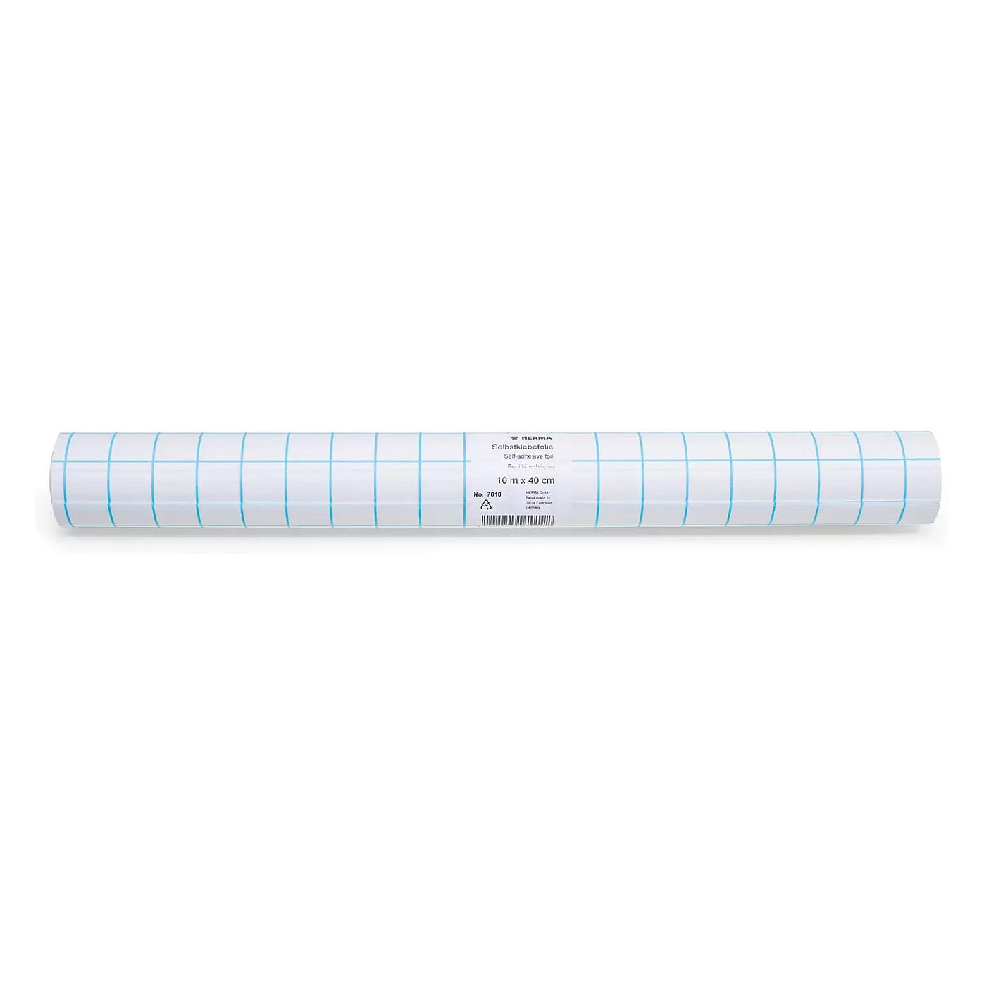 Foli Mbrojtëse Vetëngjitëse HERMA 7010, PP, 40 cm x 10 m, 60 mikron, me Shkëlqim - Transparente