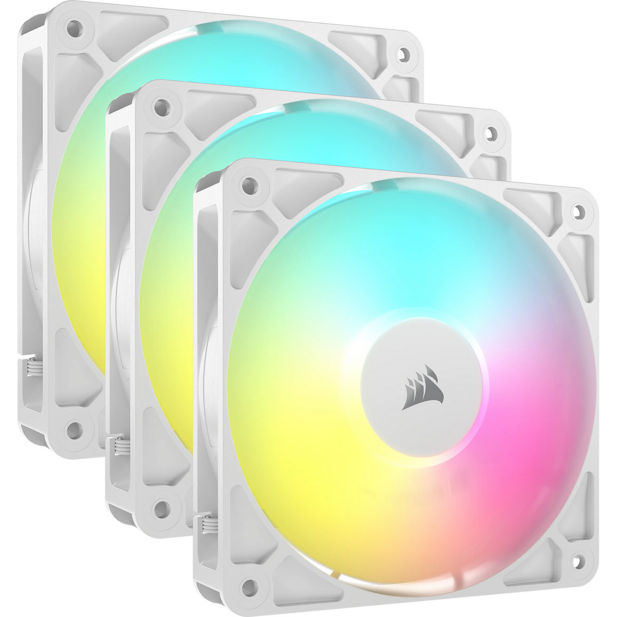 Fan Corsair RS120 ARGB / CO-9050185-WW – Bardhë (3-Pack) - 1