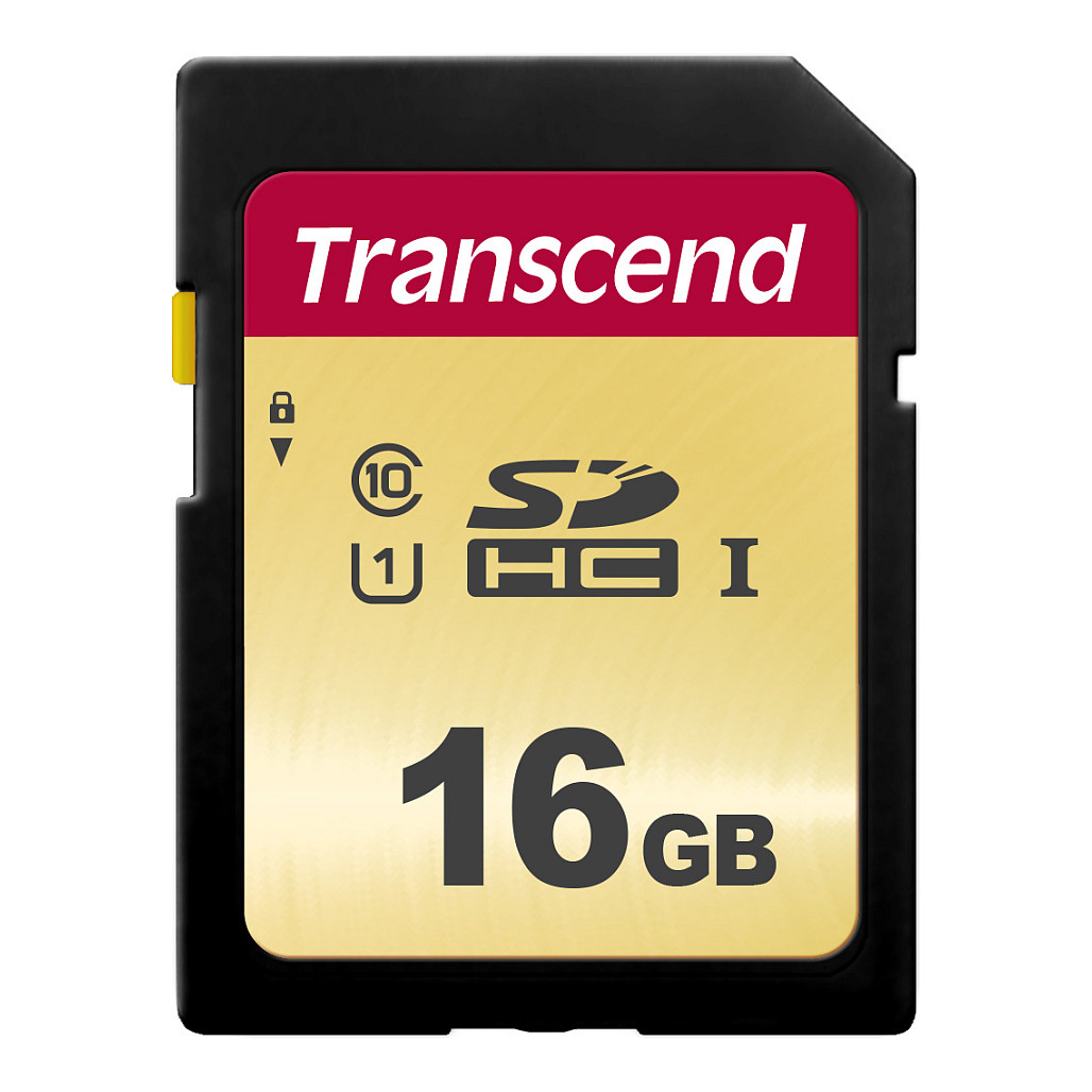 Kartë Memorie SD CARD 16GB Transcend SDHC SDC500S 95/60 MB/s - 2