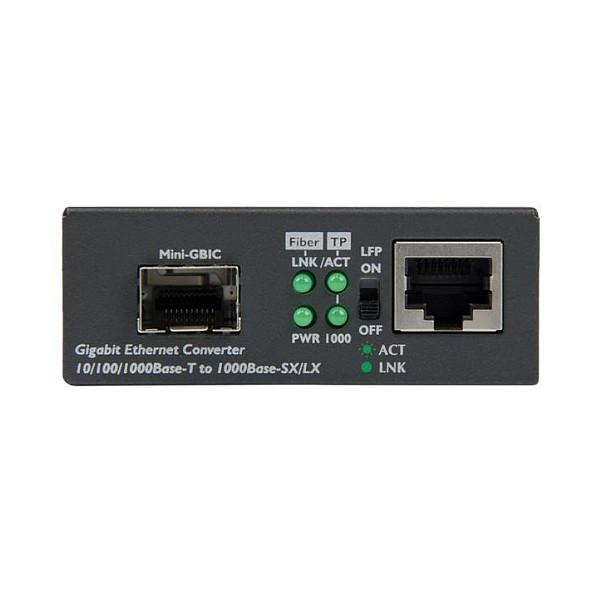 Konvertues Medias StarTech.com MCM1110SFP, 1x RJ45 Gigabit, 1x SFP Gigabit - Zezë - 2