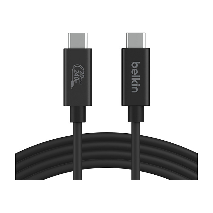 USB Kabllo Belkin Connect USB4 / USB-C në USB-C / 240W / 20Gbps / 2m - Zezë