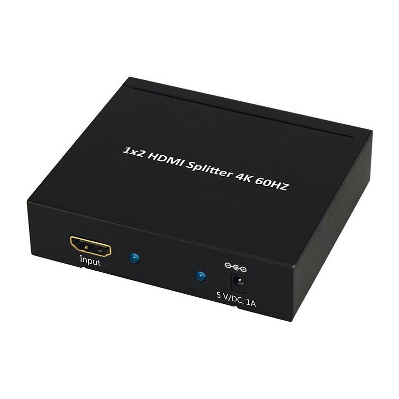 Splitter Video HDMI VALUE 14.99.3582, 1 Hyrje, 2 Dalje, 4K, 4096 × 2160 – Zezë