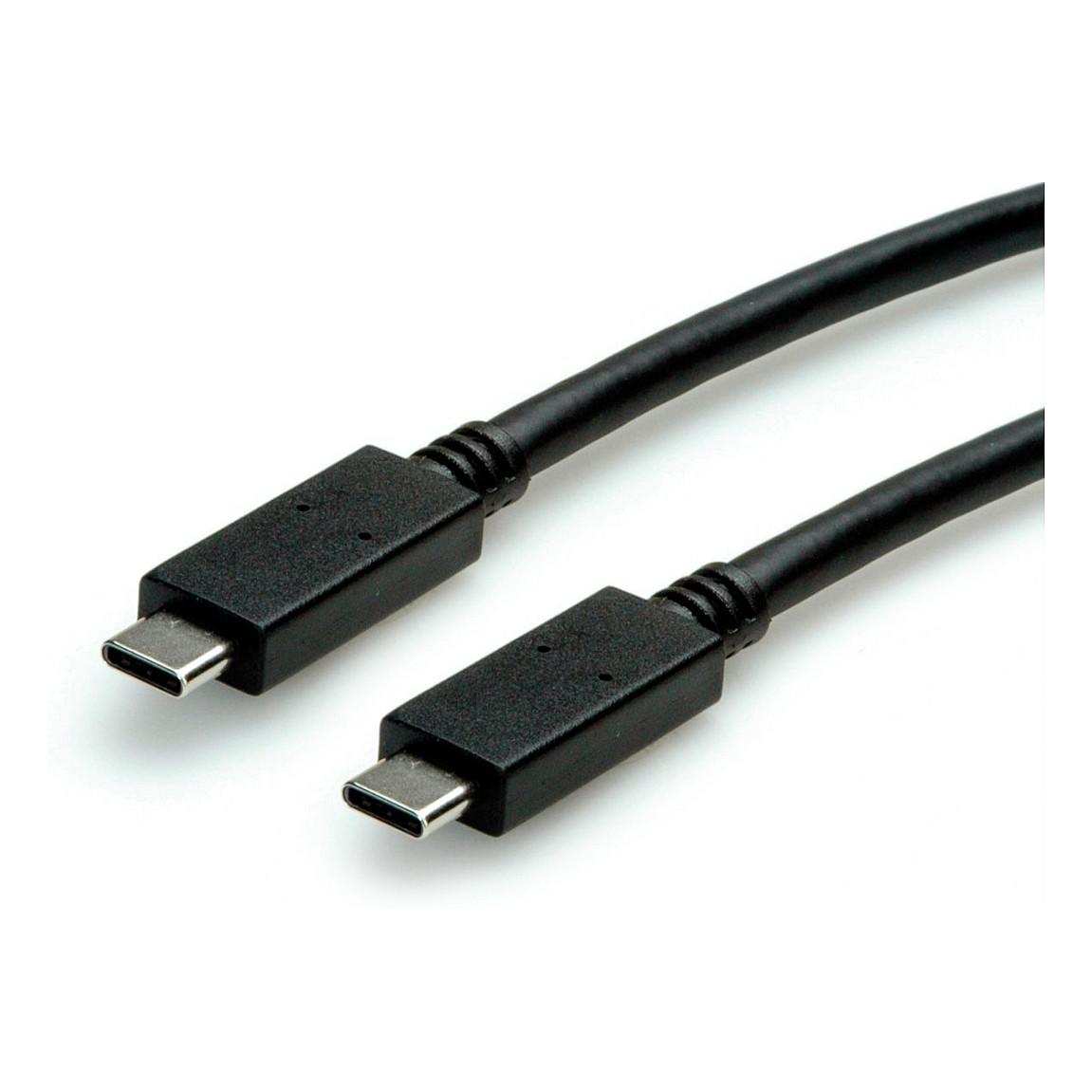 Kabllo USB VALUE 11.99.9057, USB-C në USB-C, USB 3.2 Gen 2, 10 Gbit/s, 100 W, 1 m - Bardhë
