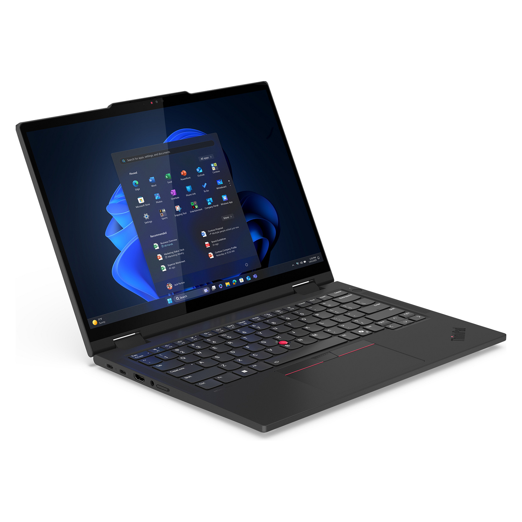 Laptop LENOVO ThinkPad T14s 2-in-1 G1 / Ultra5-225U / 16GB LPDDR5 / 512GB / 14" WUXGA IPS Touch / Intel Graphics / DE  - Zezë - 6