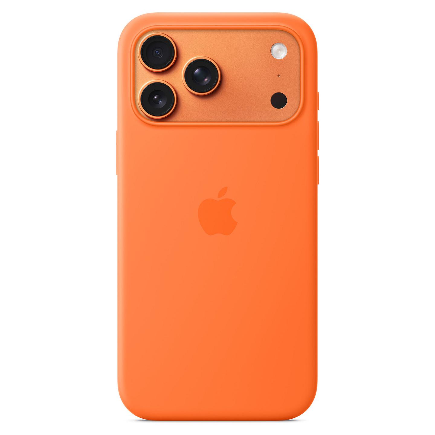 Case për Telefon iPhone 17 Pro Max me MagSafe, Silicone - Portokalli